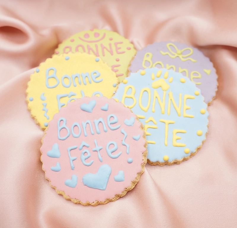 Biscuits Bonne F&ecirc;te &ndash; g&acirc;teries artisanales pour chiens